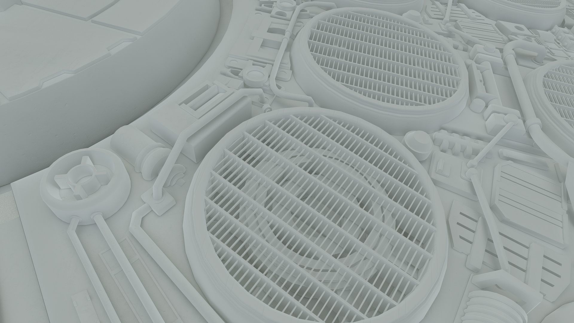 Millennium Falcon with Interior 3D model_43