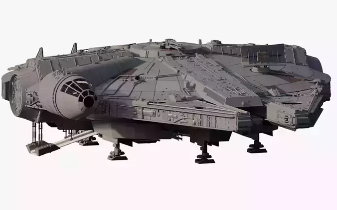 Millennium Falcon with Interior 3D model