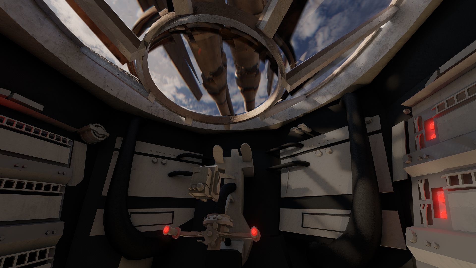 Millennium Falcon with Interior 3D model_26