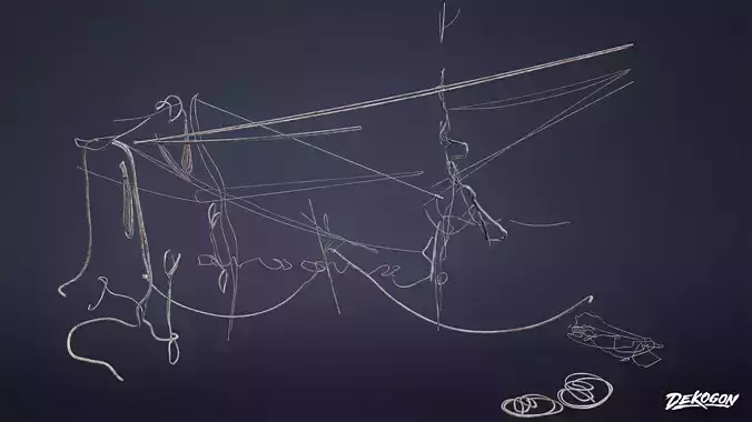 BOATYARD - Ropes 01 - LOW POLY AND NANITE