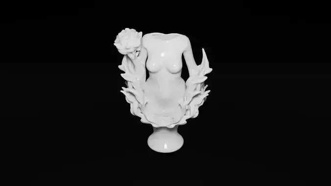 WOMAN BODY PENCIL HOLDER 3D  PRINT WOMAN BODY VASE 3D print model