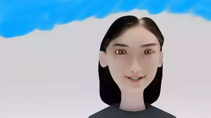 Character Karin Bikers rigged lowpolys 