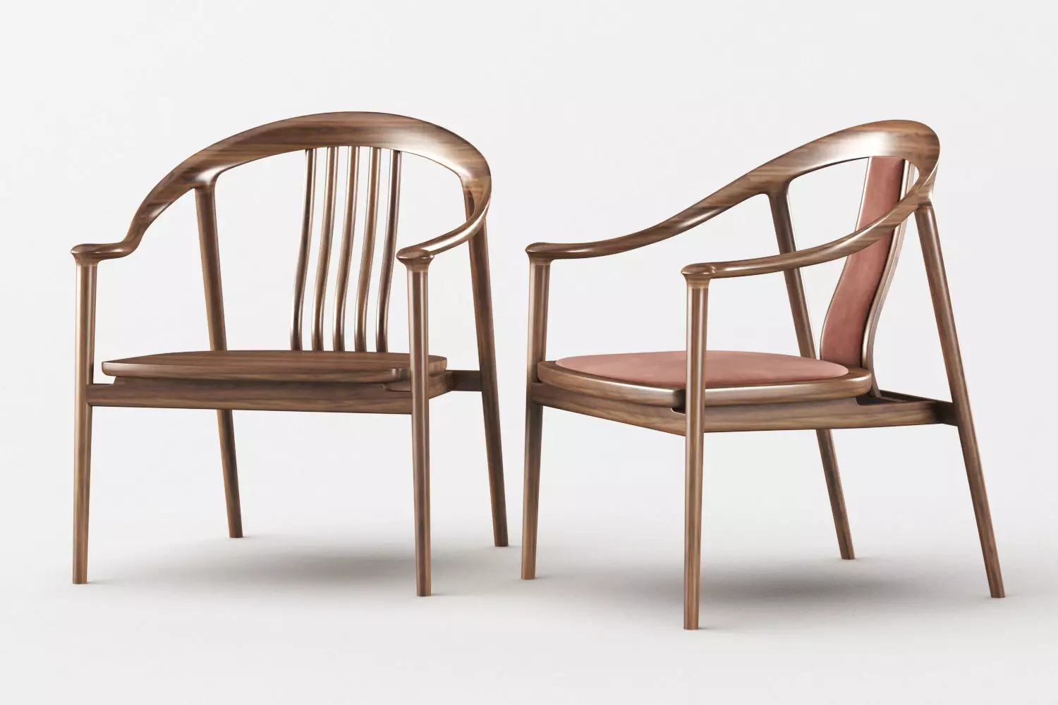 Chair Sofa Low-poly 3D model_0