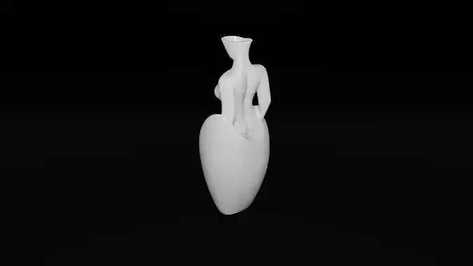 WOMAN BODY PENCIL HOLDER STL WOMAN BODY VASE 3D print model 3D print model