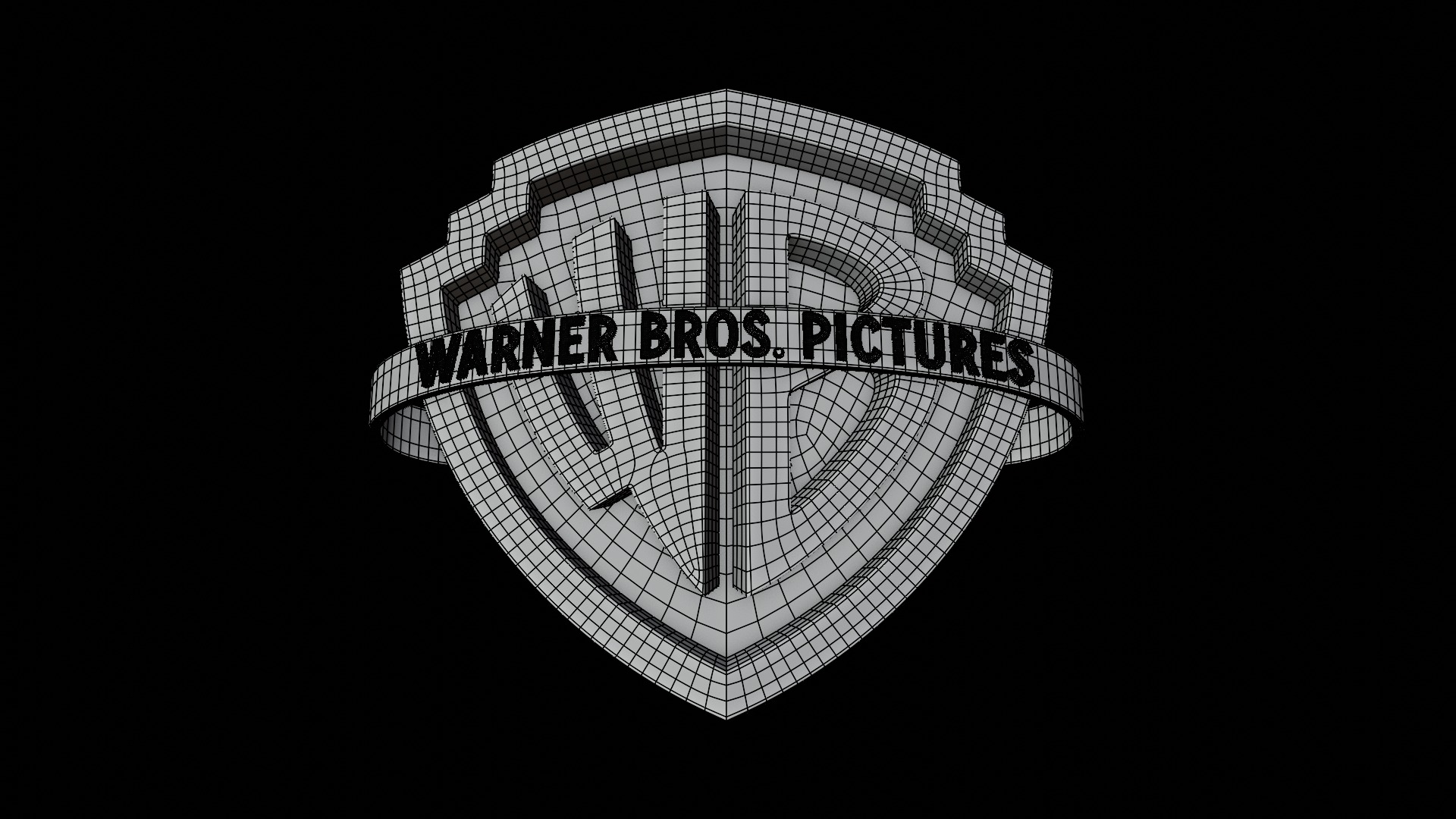 Warner Brothers Pictures Shield 2024 3D model_1