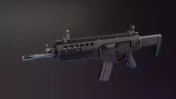 ARX160 Rifle Low-poly 3D model