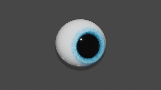 3D model eye Free low-poly 3D model