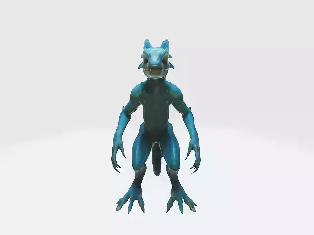 reptilian alien 3D model