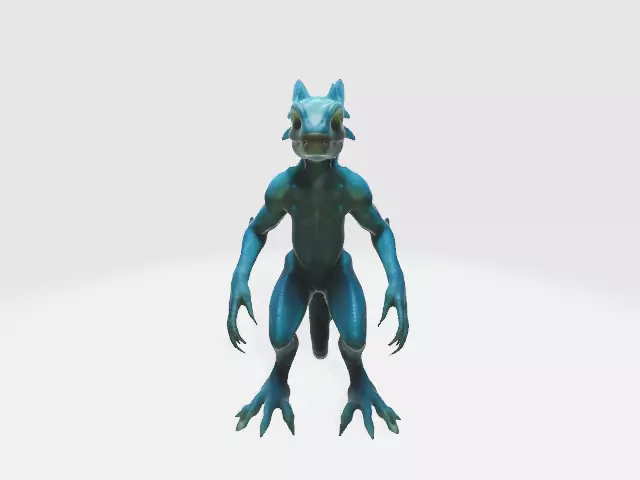 reptilian alien 3D model