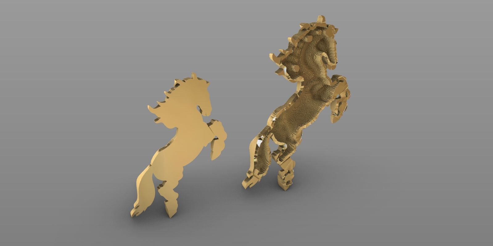 HORSE- CABALLO ENCABRITADO 3D print model_3