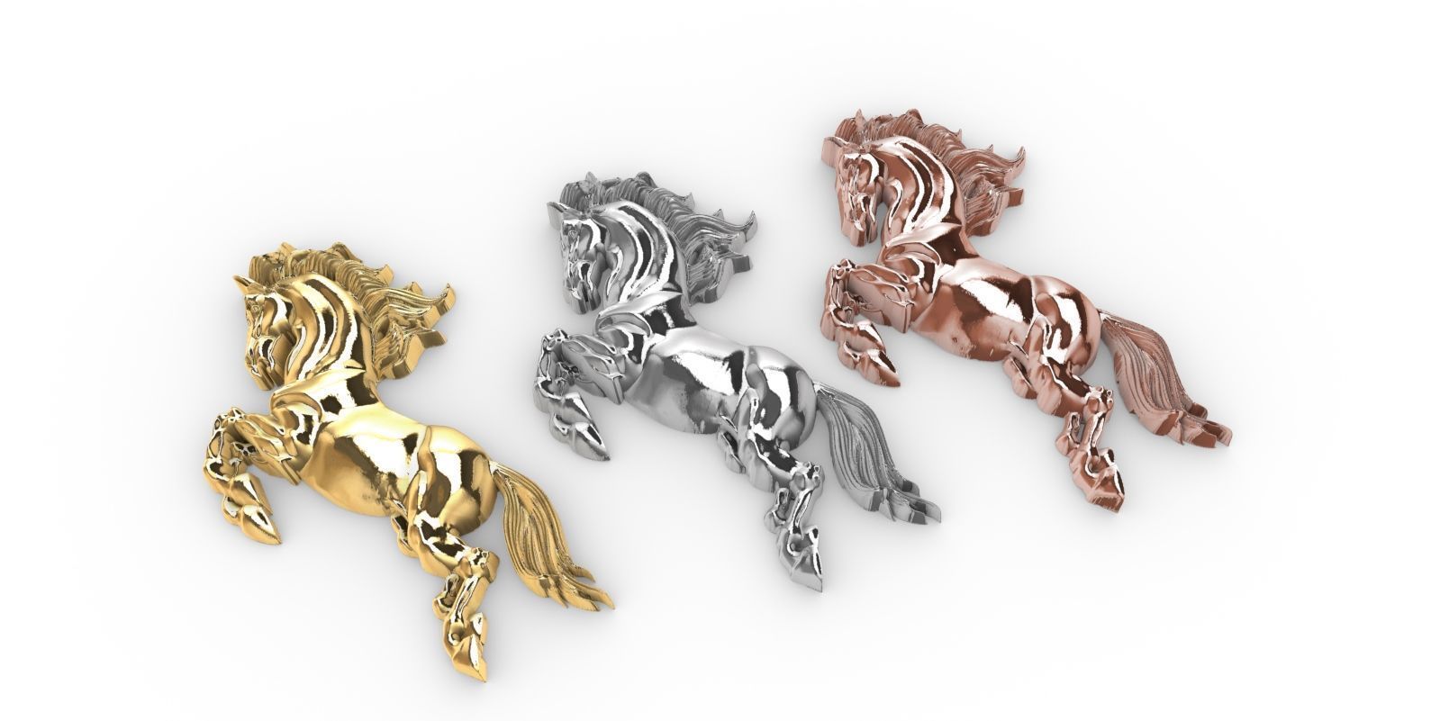 HORSE- CABALLO ENCABRITADO 3D print model_4