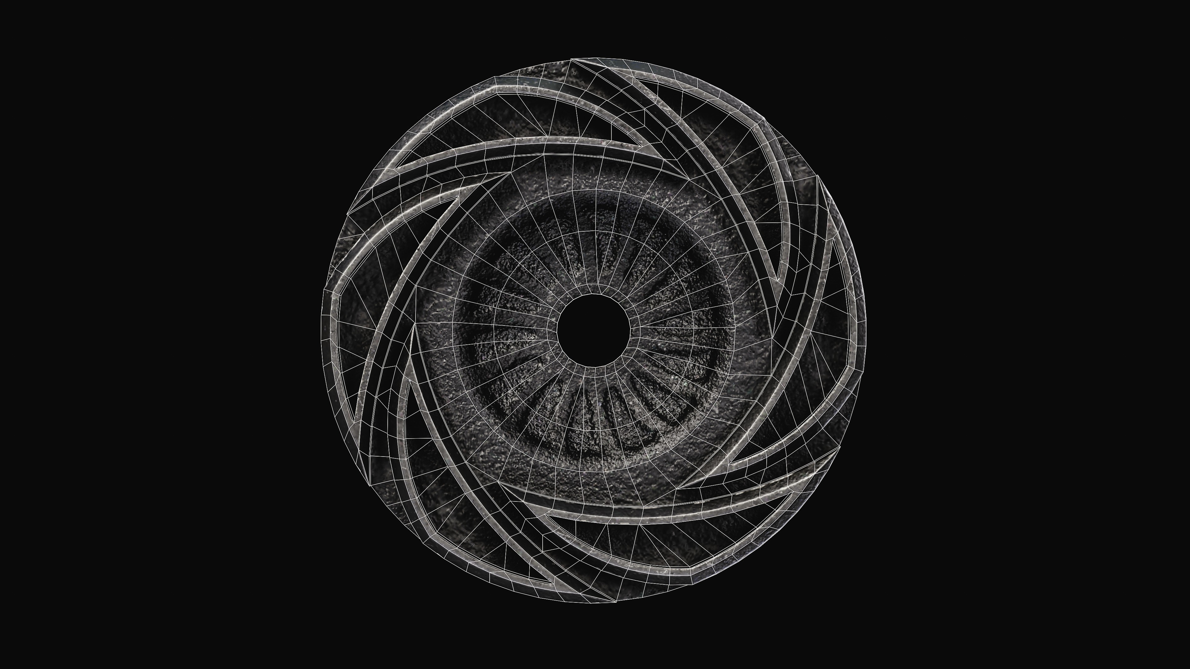 PTR Vent 3 Suppressor Low-poly 3D model_7