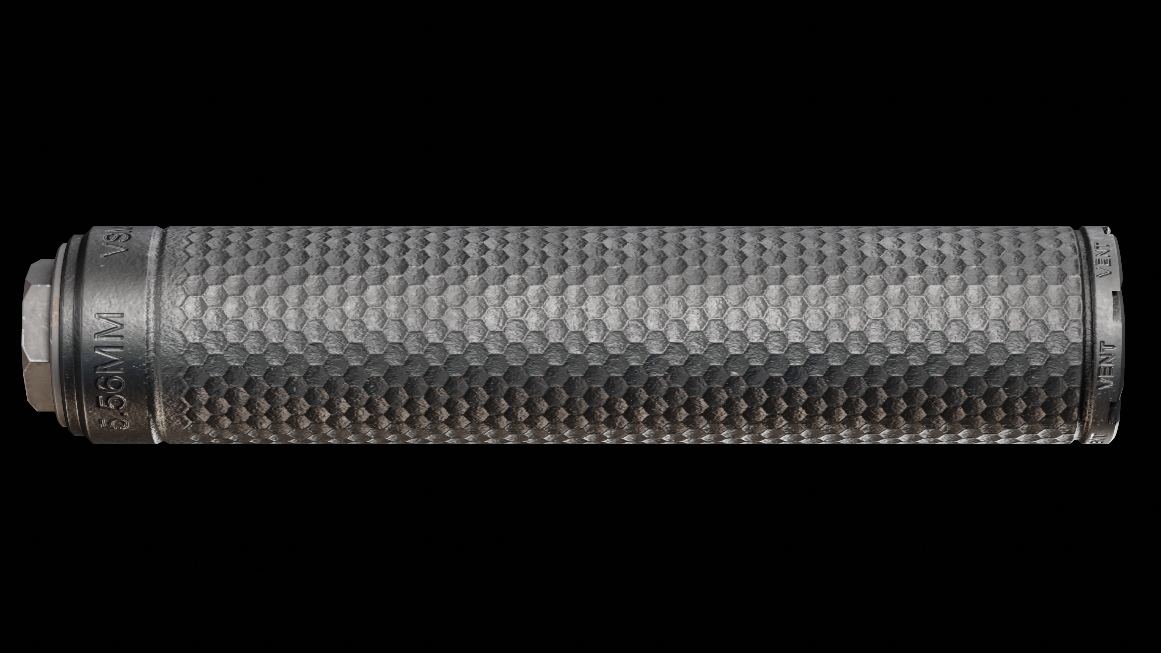 PTR Vent 3 Suppressor Low-poly 3D model_15