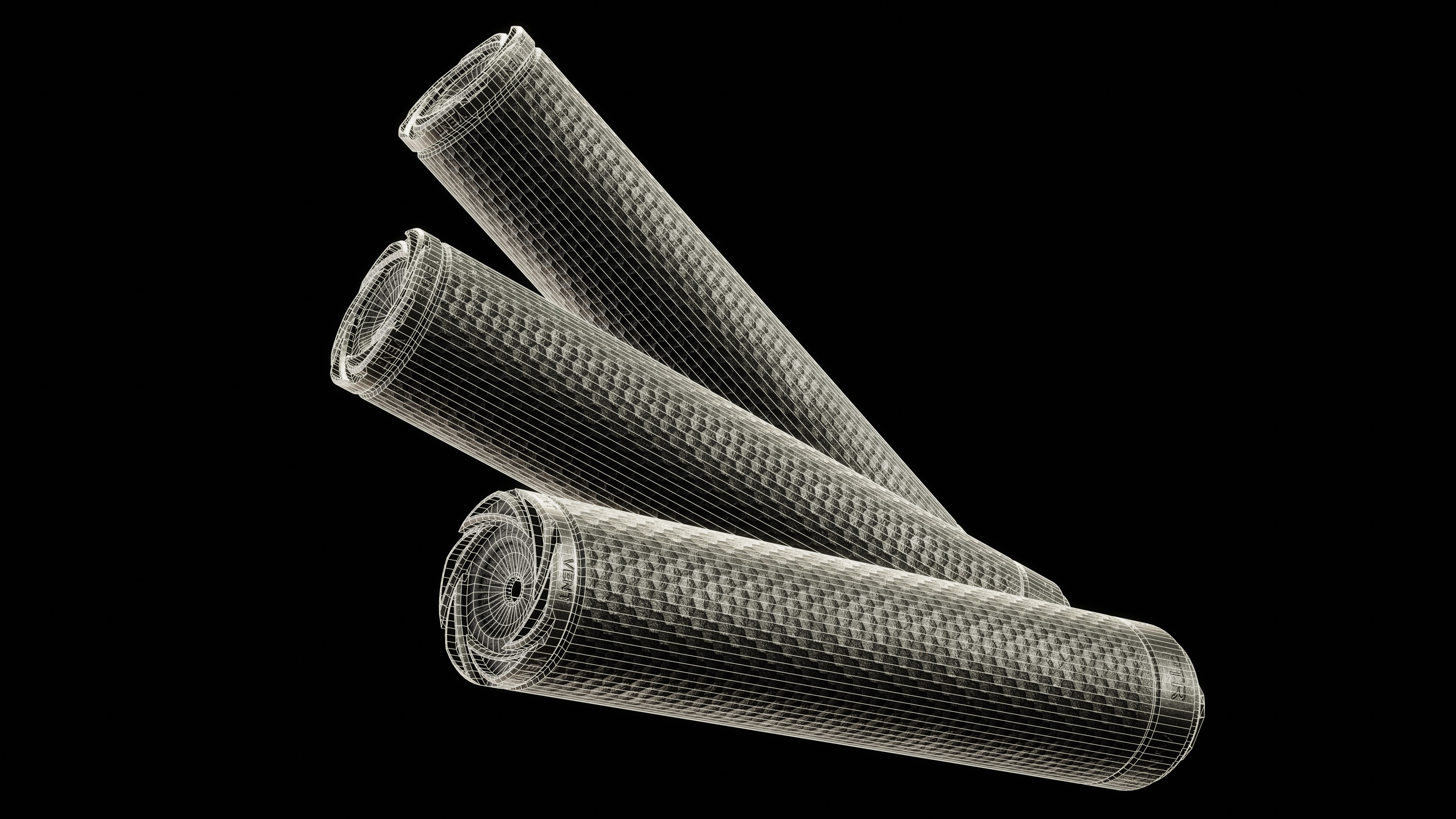 PTR Vent 3 Suppressor Low-poly 3D model_4