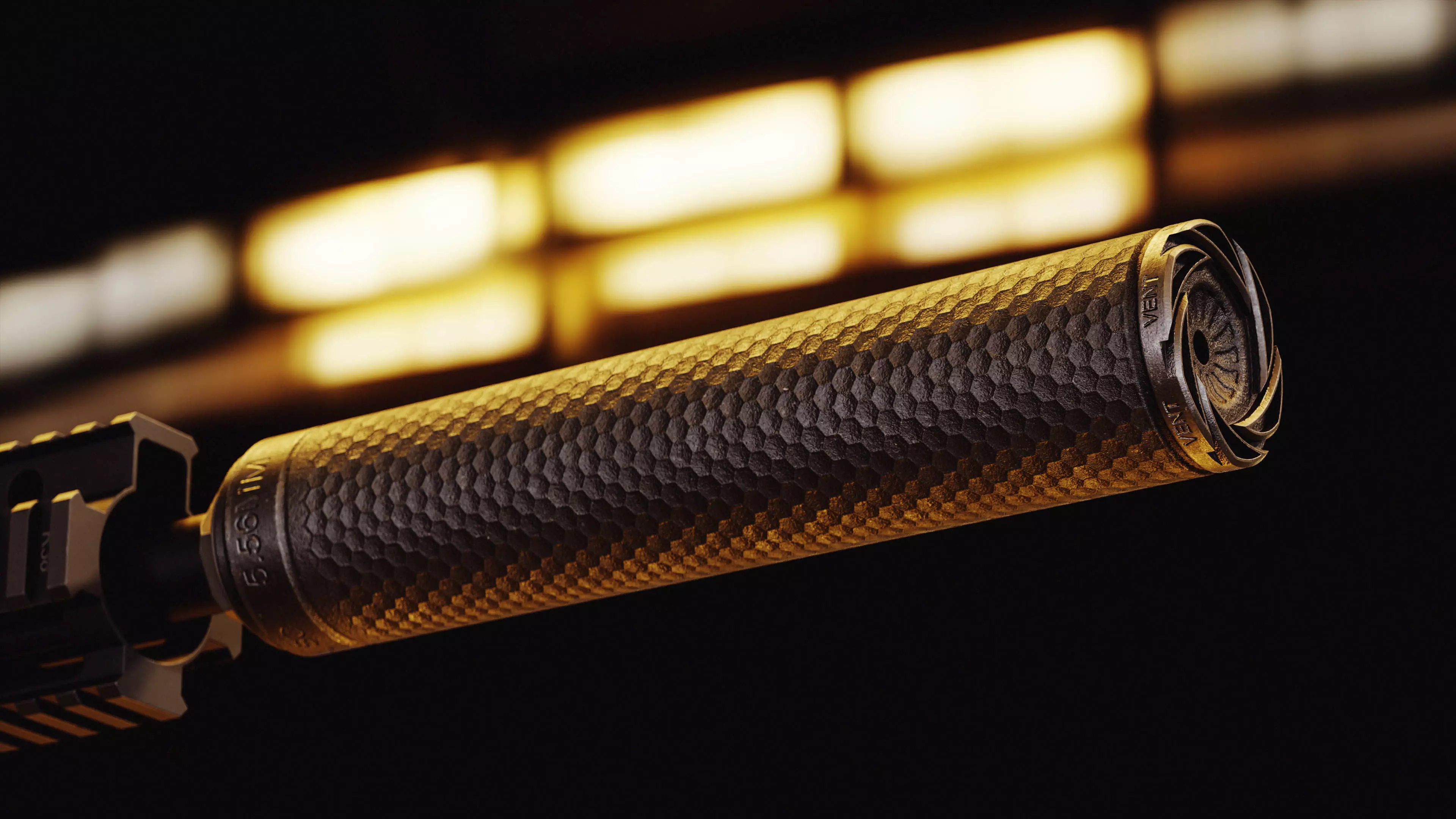 PTR Vent 3 Suppressor Low-poly 3D model_0