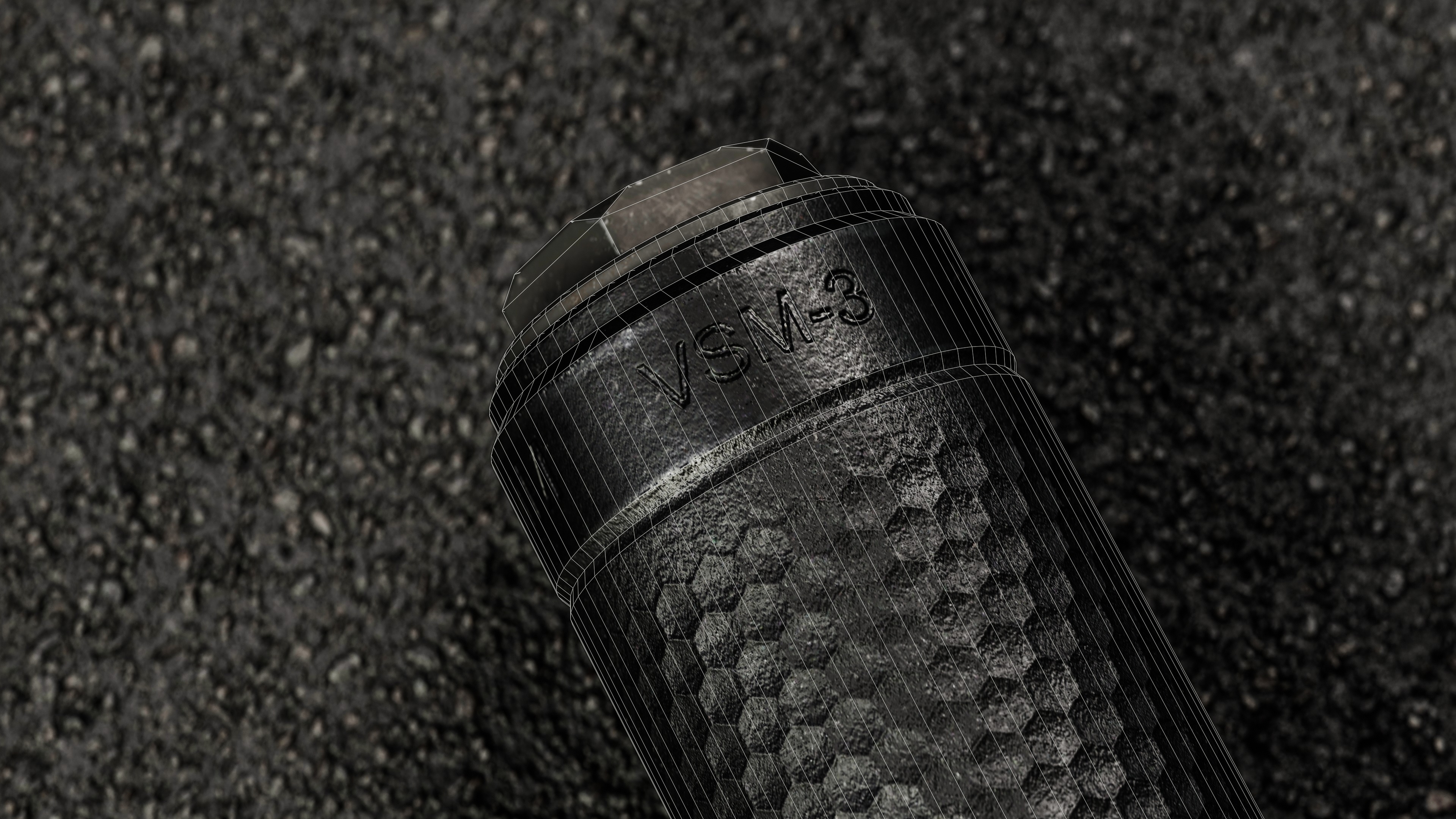 PTR Vent 3 Suppressor Low-poly 3D model_10