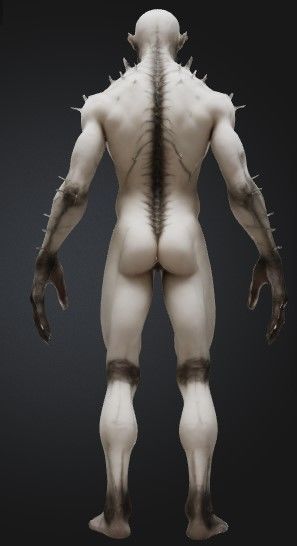 white humanoid creature 3D model_2