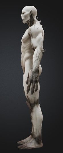 white humanoid creature 3D model_1