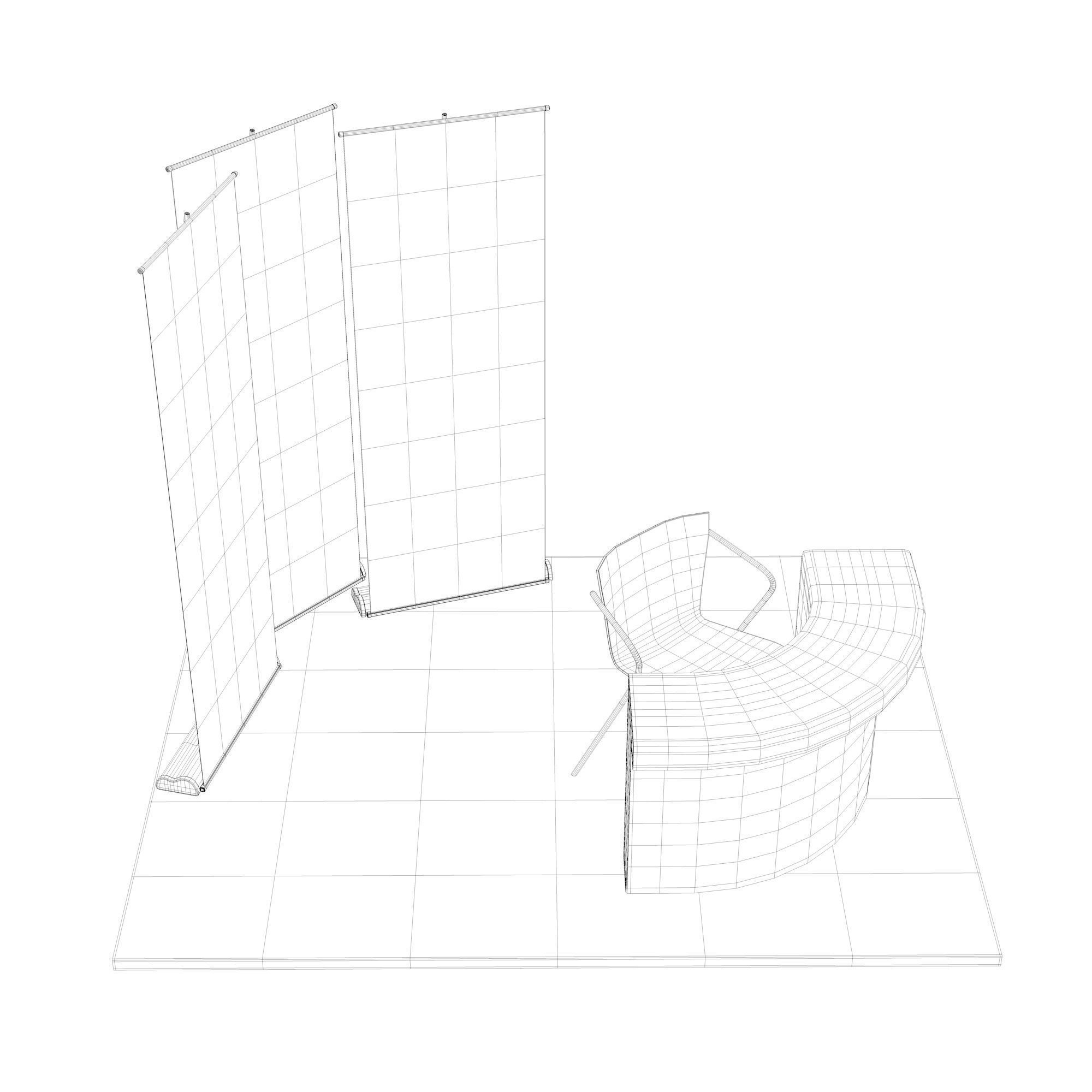 Exhibition Stand Mockup 3D model_6