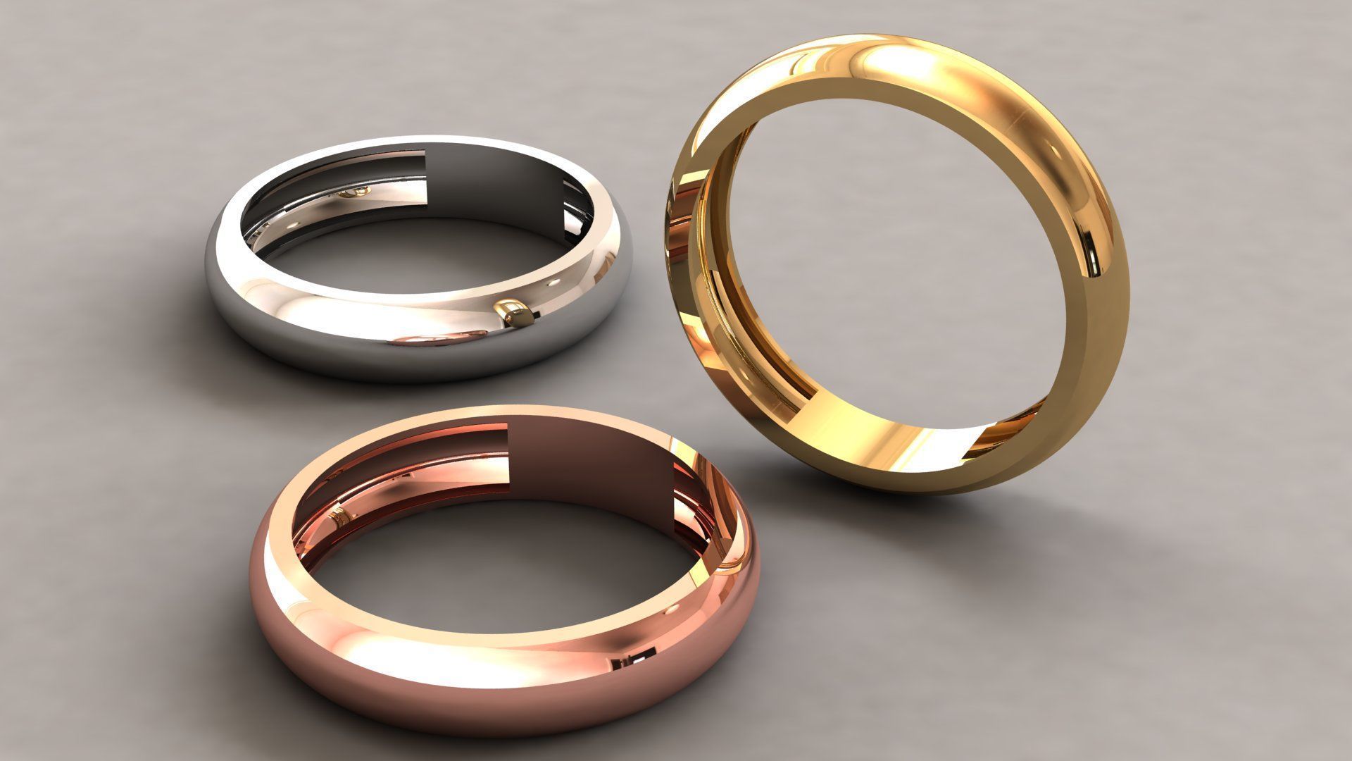 Simple Women Ring 3D print model Free 3D print model_4