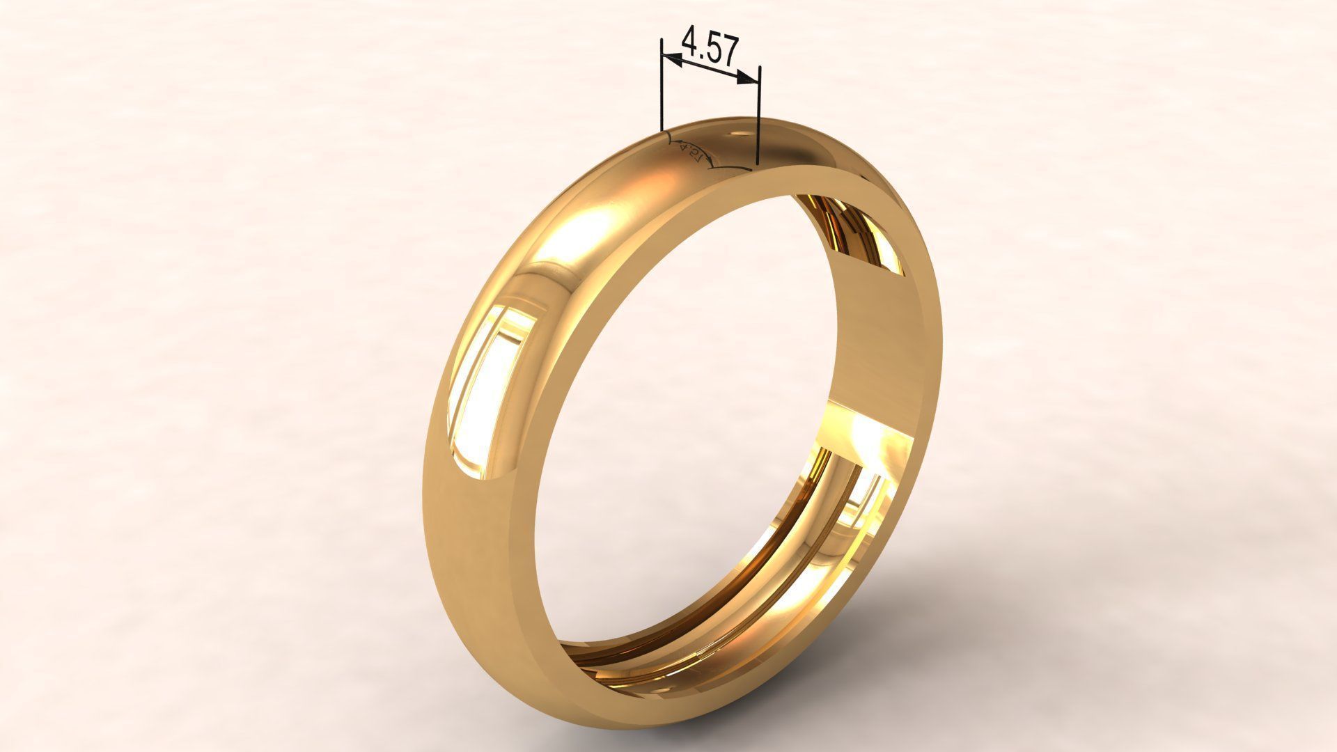 Simple Women Ring 3D print model Free 3D print model_6