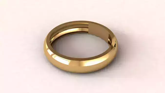 Simple Women Ring 3D print model