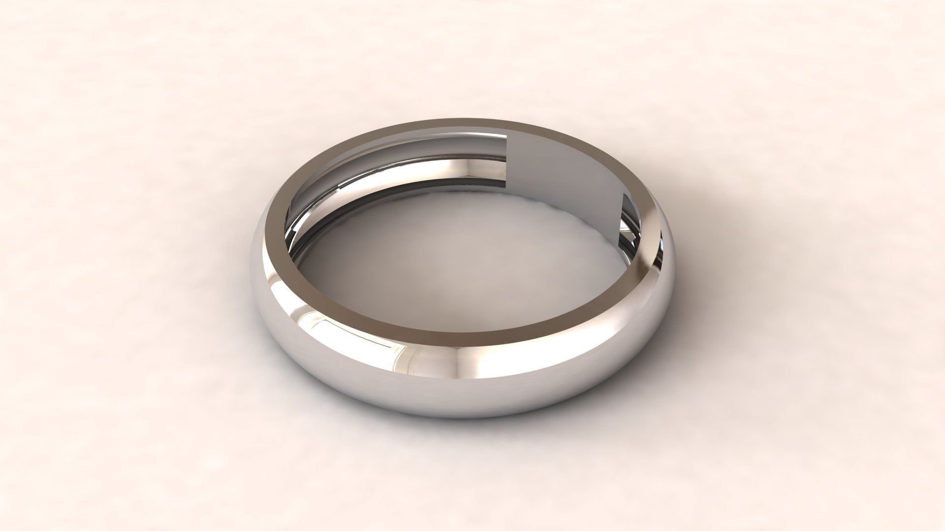 Simple Women Ring 3D print model Free 3D print model_1
