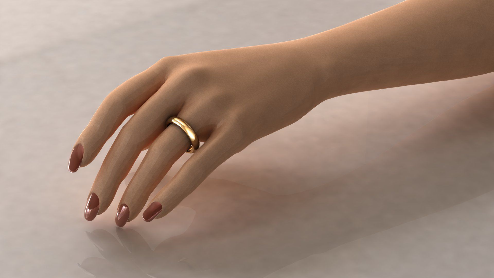 Simple Women Ring 3D print model Free 3D print model_9