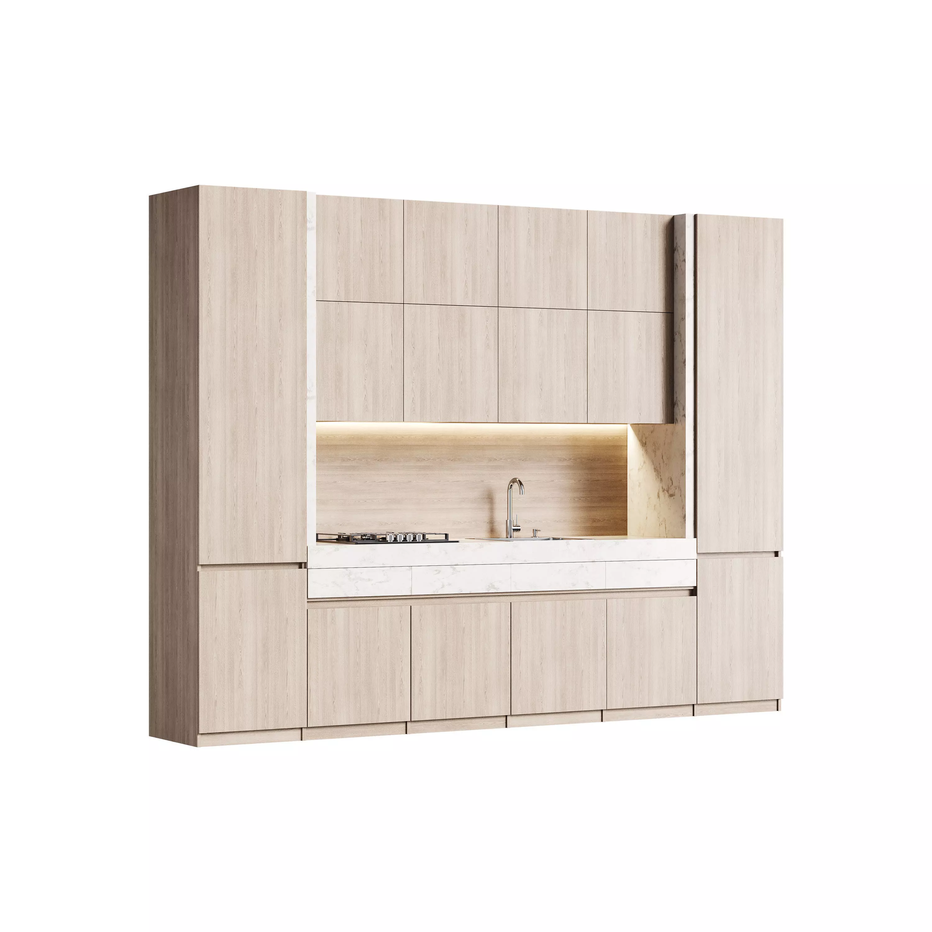 Modern kitchen 03 3D model_0