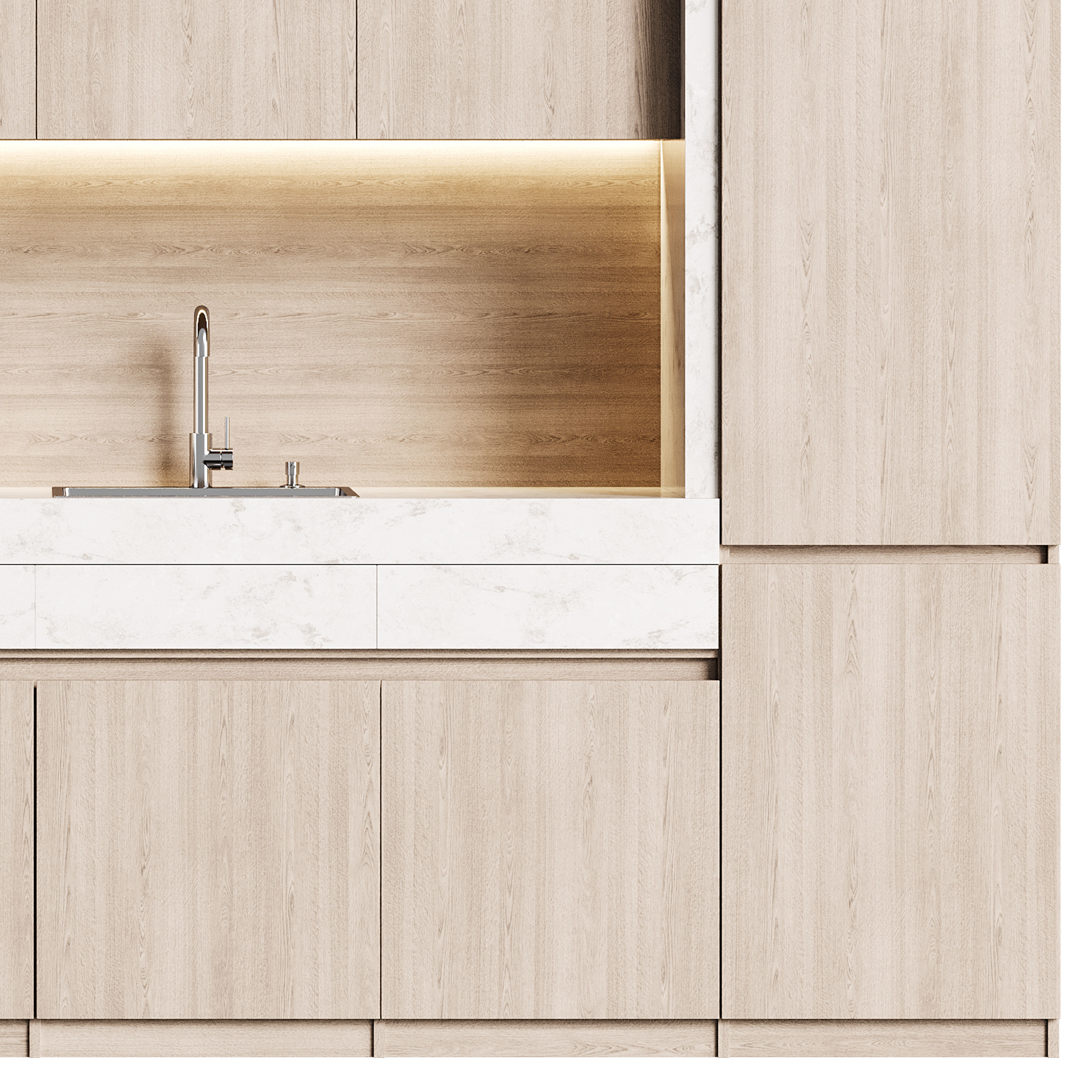 Modern kitchen 03 3D model_8