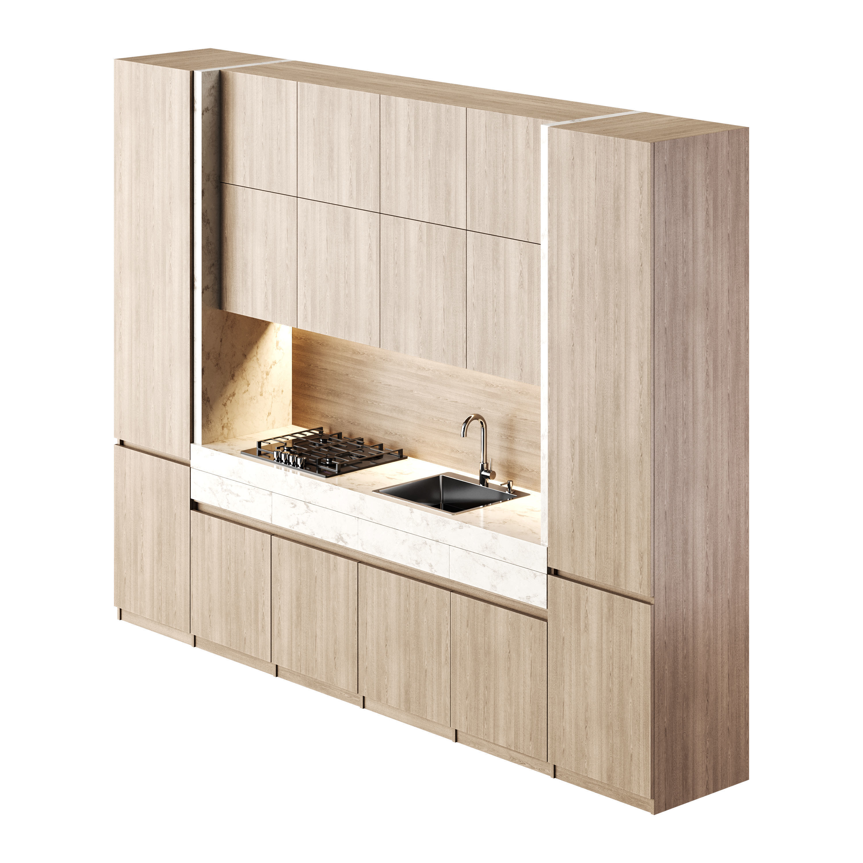 Modern kitchen 03 3D model_11