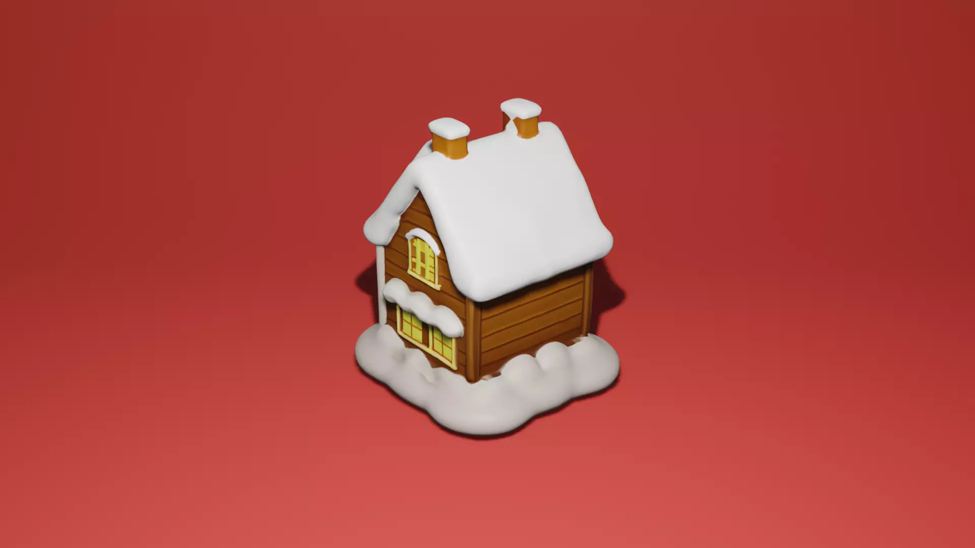  Christmas Village House 3D Model  for Holiday Decor and Winter  3D print model_0