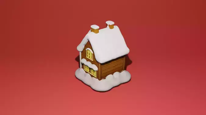  Christmas Village House 3D Model  for Holiday Decor and Winter  3D print model