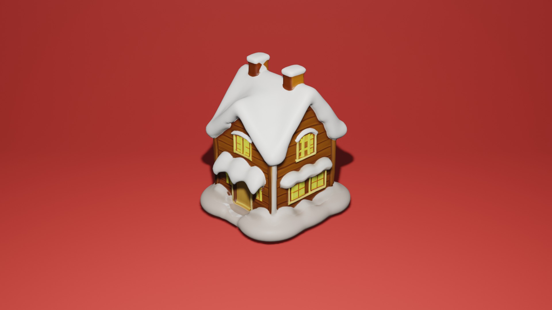  Christmas Village House 3D Model  for Holiday Decor and Winter  3D print model_1