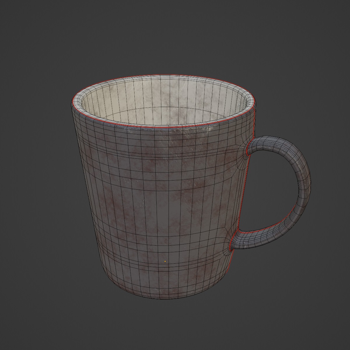 Old Dirty Coffee Cup 05 3D model_7