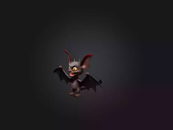 Cartoon Vampire Bat