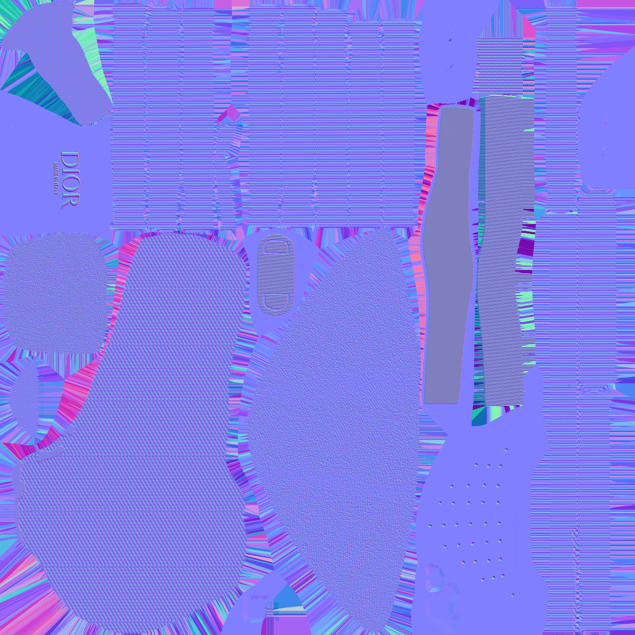 CHRISTIAN DIOR B25 3D SHOES - WHITE 3D model_21