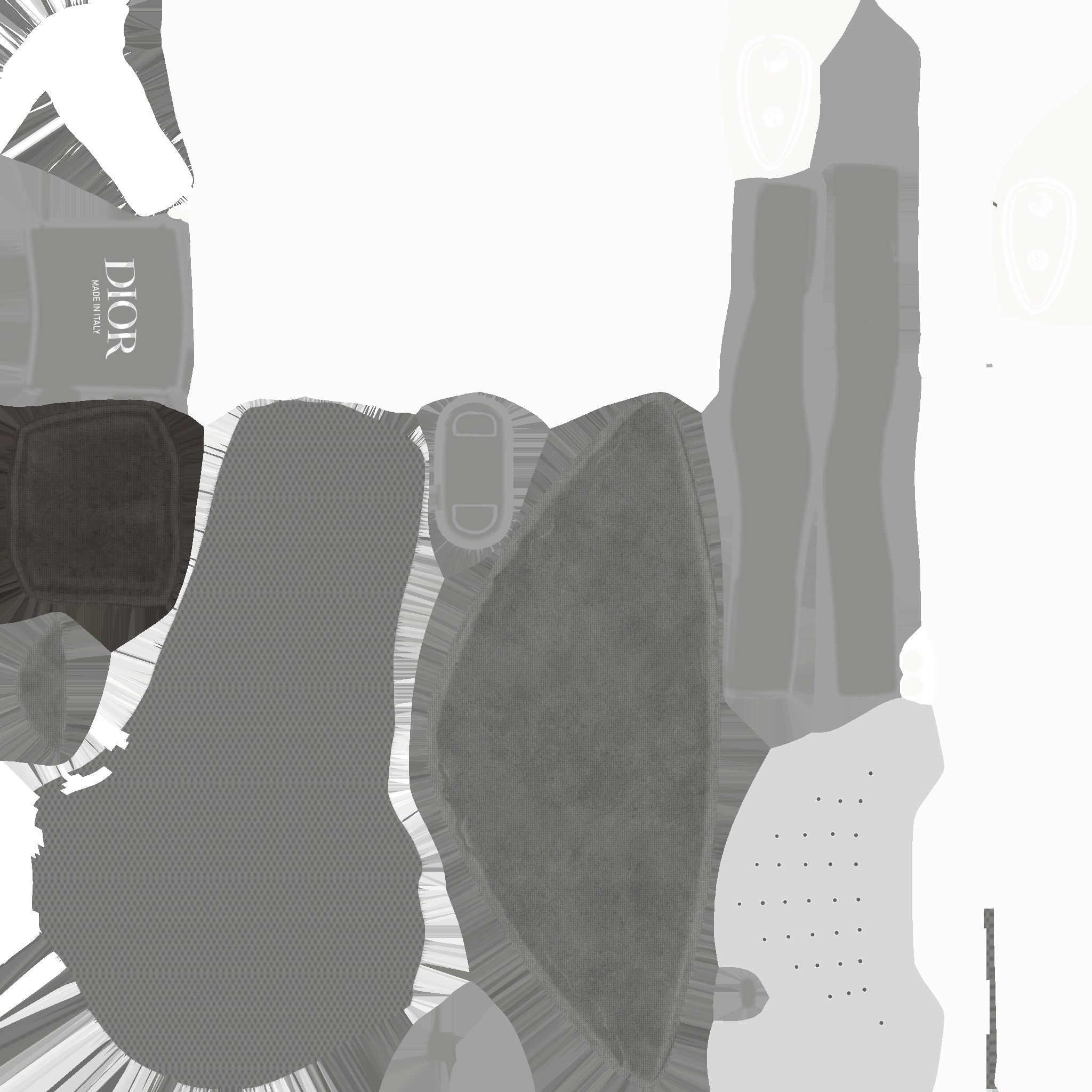 CHRISTIAN DIOR B25 3D SHOES - WHITE 3D model_19