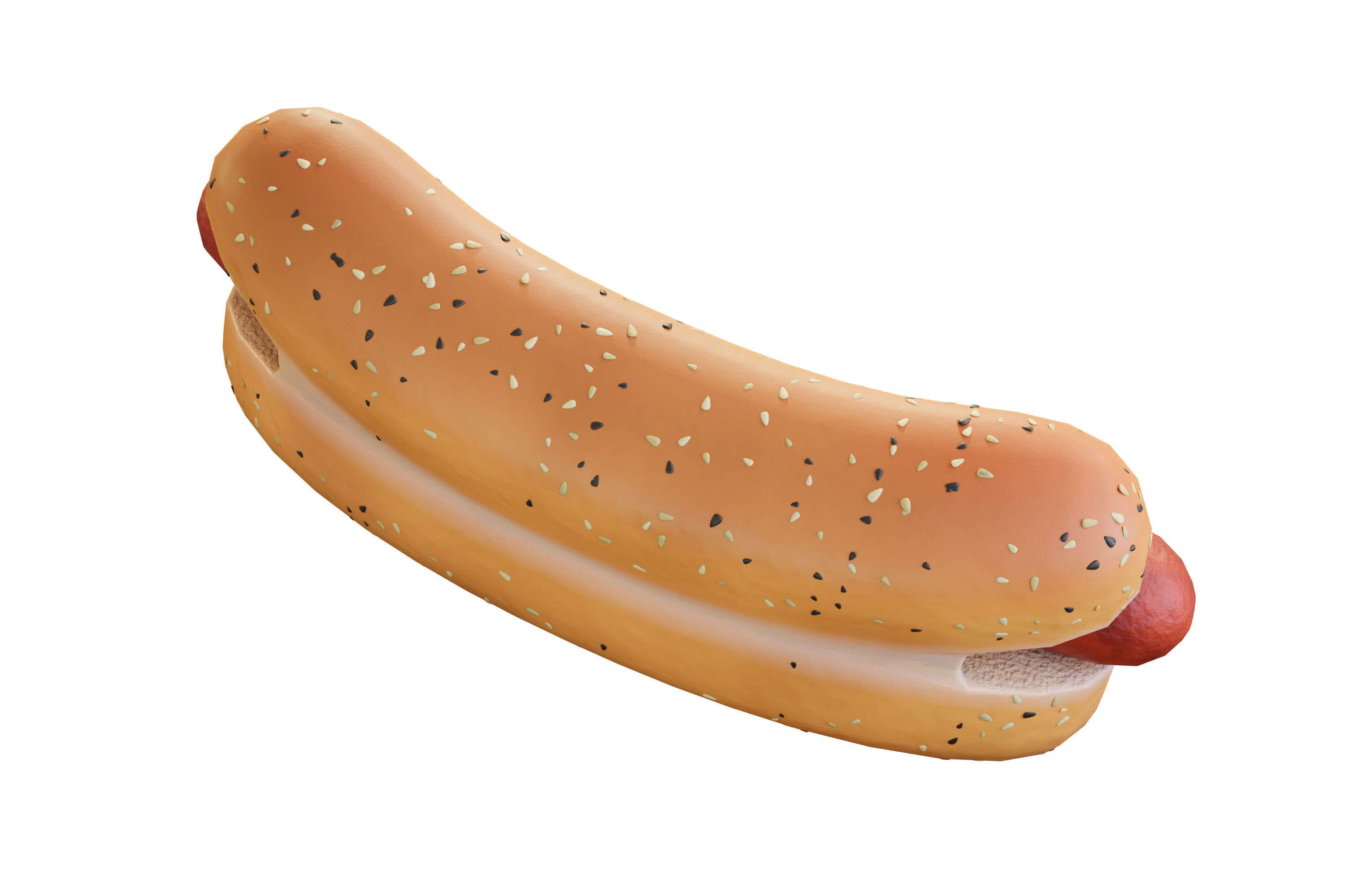 Hot dog 01 3D model_5