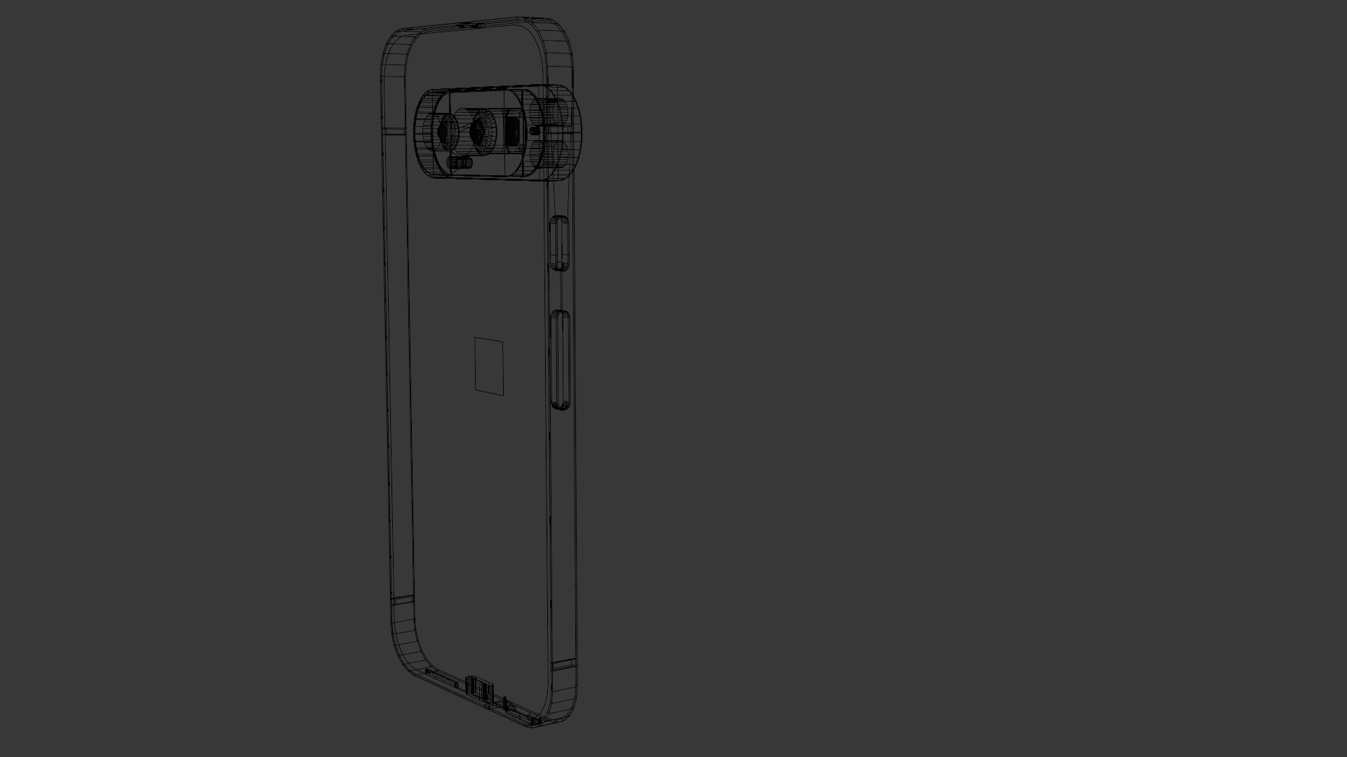 Google Pixel 9 Pro Low-poly 3D model_11