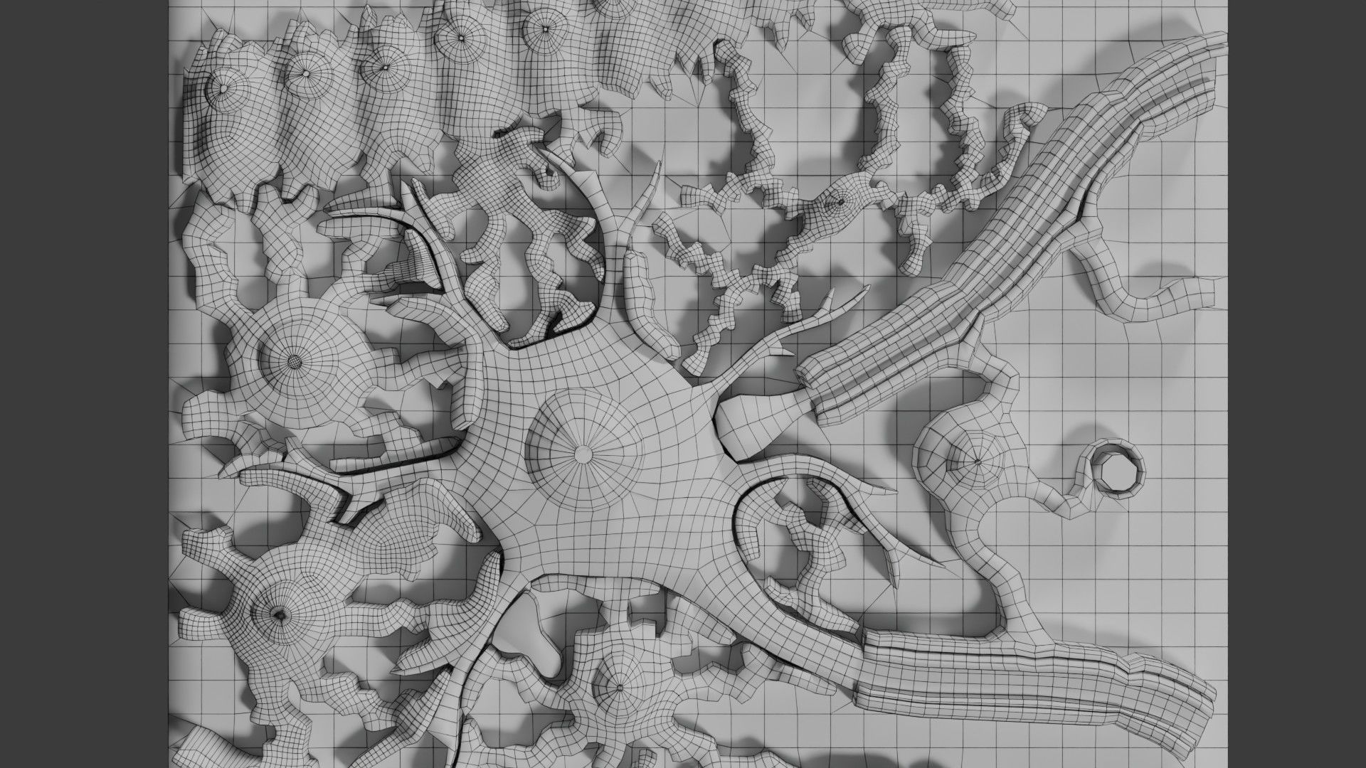 Glial cells Brain 3D model_39