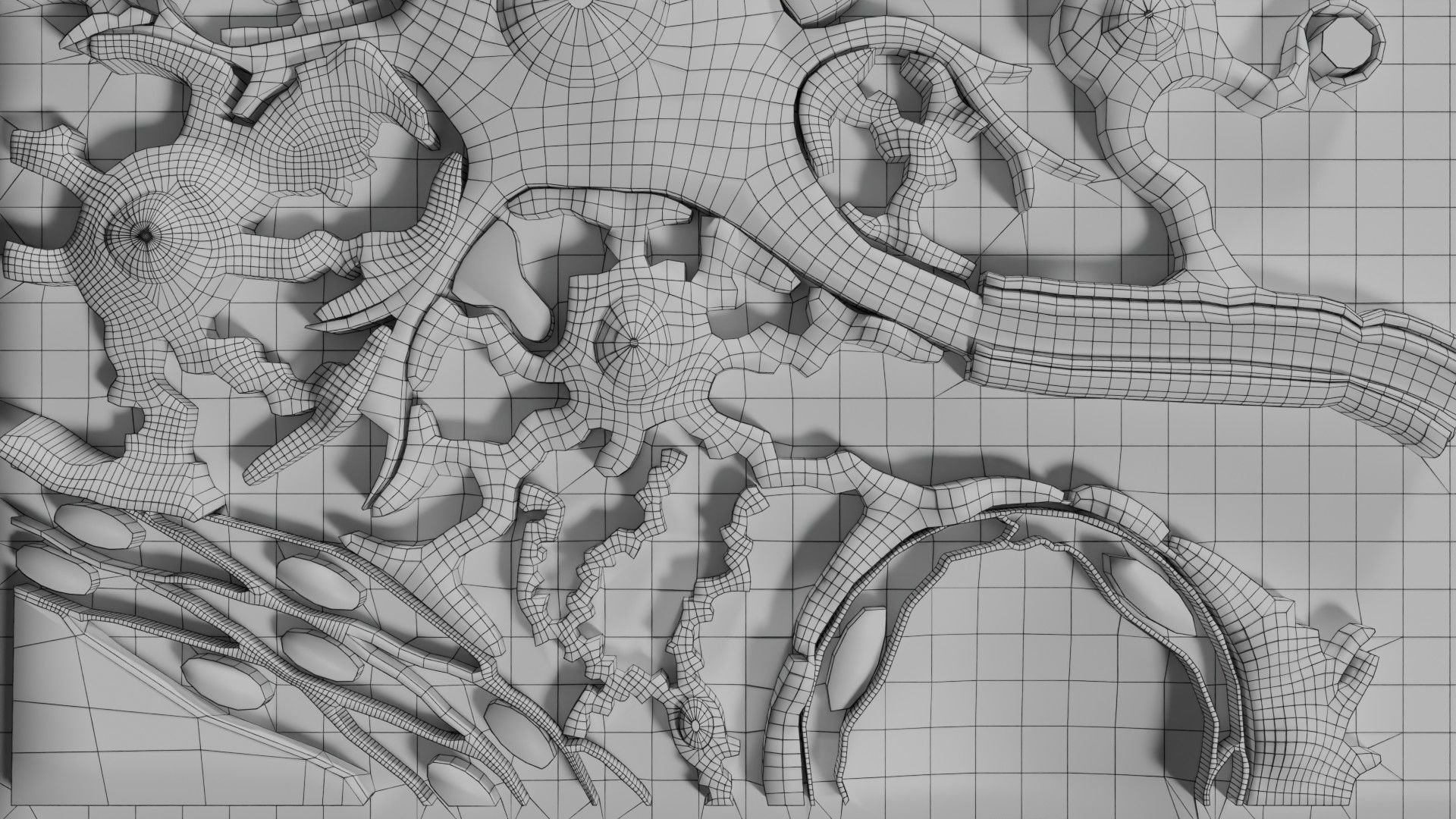 Glial cells Brain 3D model_21