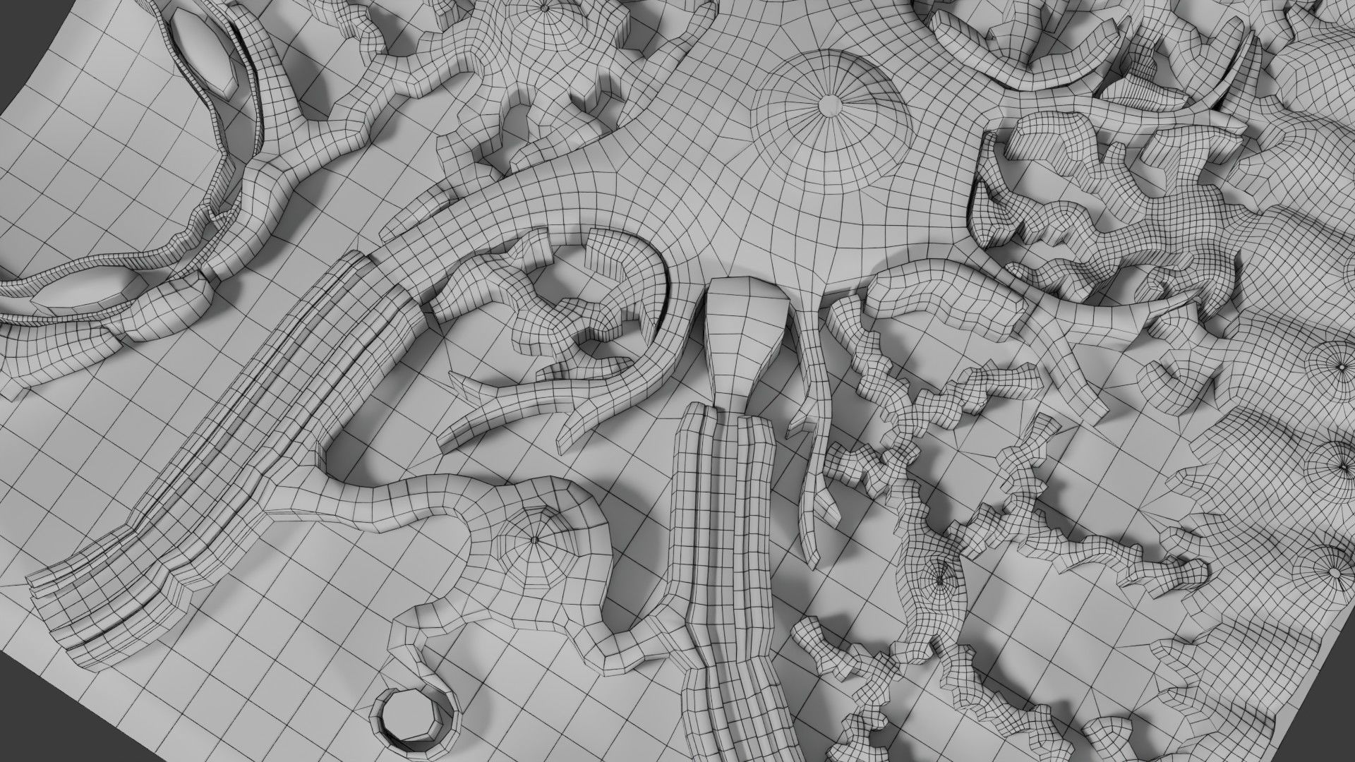 Glial cells Brain 3D model_29