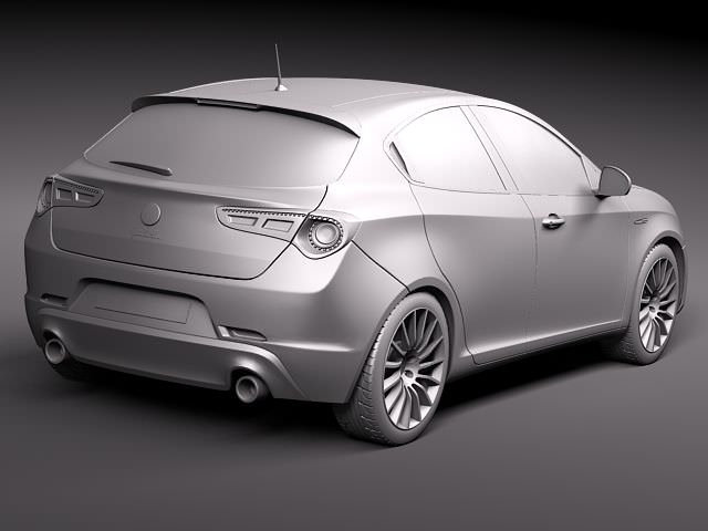 Alfa Romeo Giulietta 2011 3D model_9