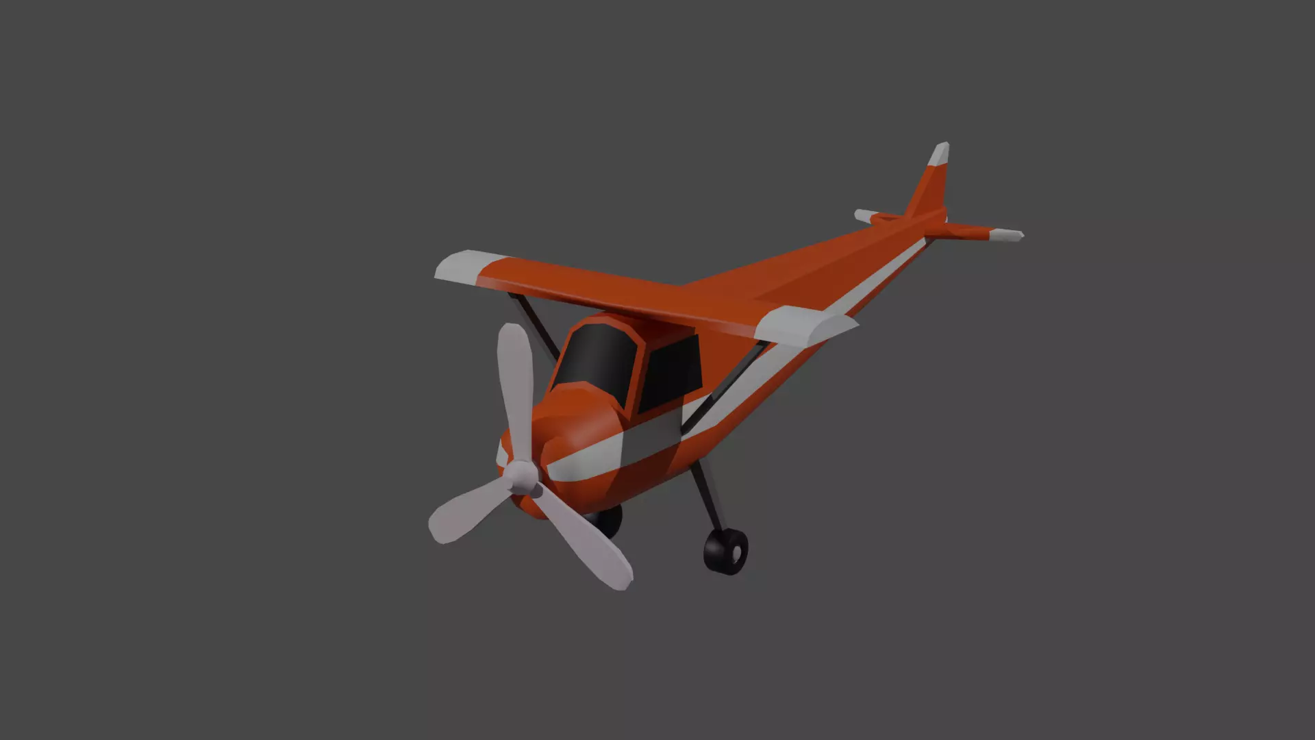 AirPlane Free low-poly 3D model_0
