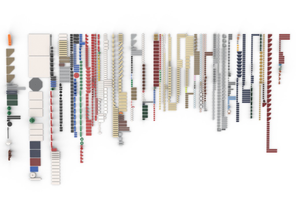 PixelBricks3D - Lego Winter Village Market  3D print model_1