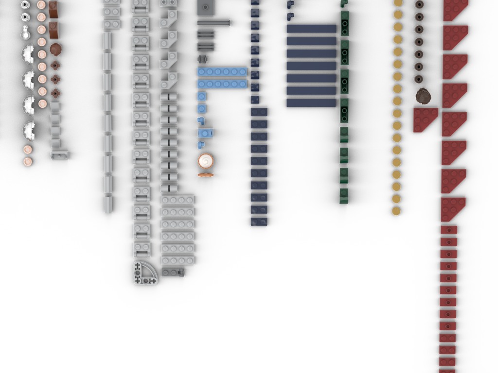 PixelBricks3D - Lego Winter Village Market  3D print model_6