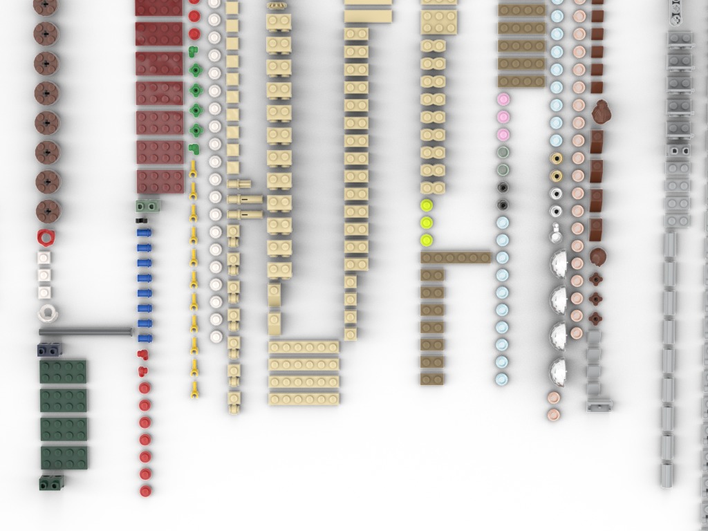 PixelBricks3D - Lego Winter Village Market  3D print model_7