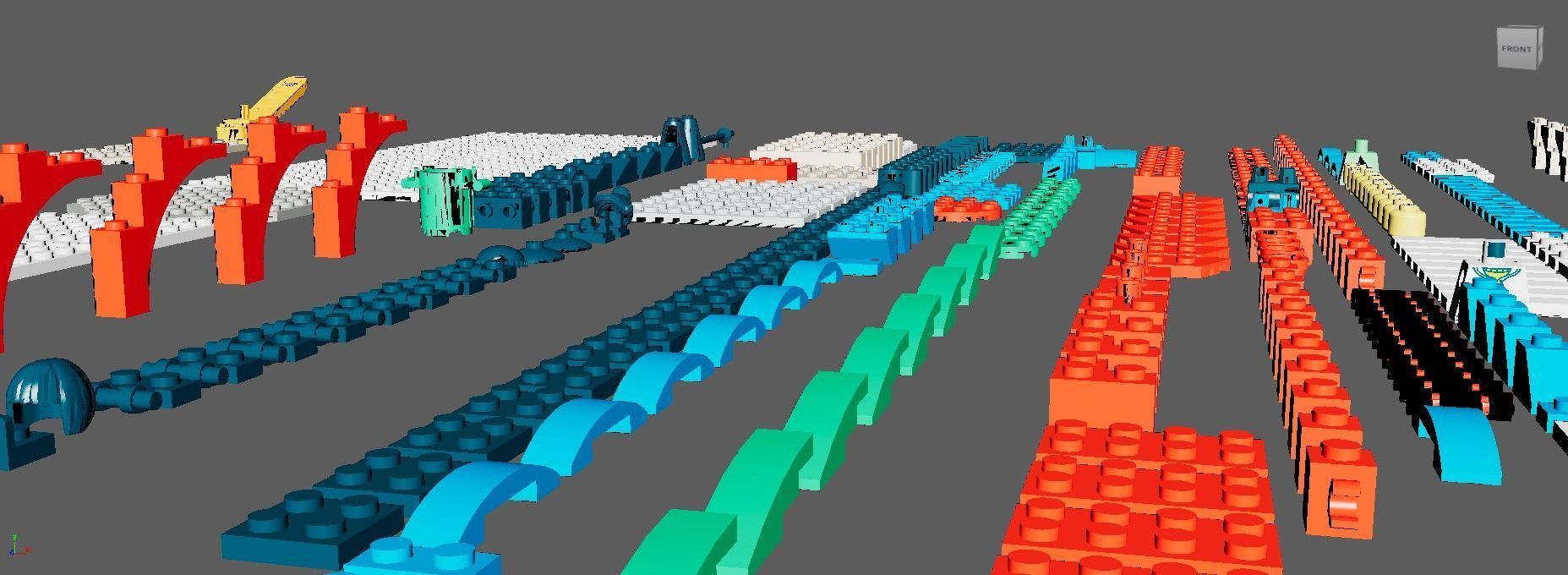 PixelBricks3D - Lego Winter Village Market  3D print model_10