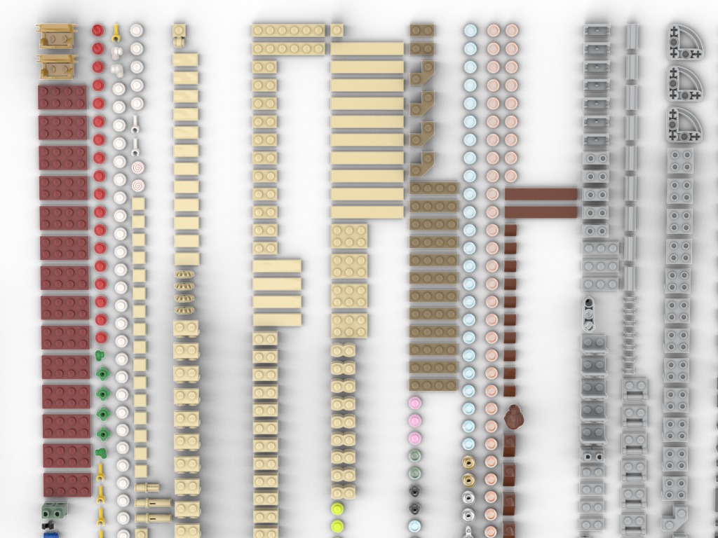 PixelBricks3D - Lego Winter Village Market  3D print model_4